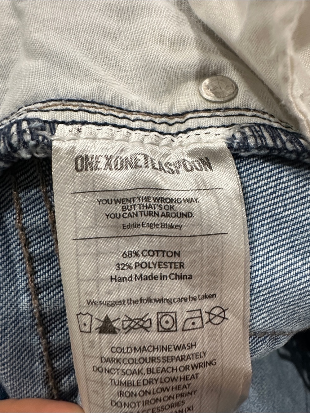 One Teaspoon 2020 MIGH WAIST/ LONG RISE SUPER FITTED MID LEIGTH Sz 29 frayed - Picture 13 of 15
